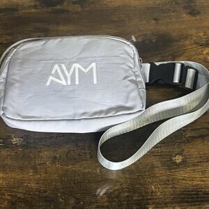 AYM Women's Belt Bag Gray Small Clean Adjustable Clip